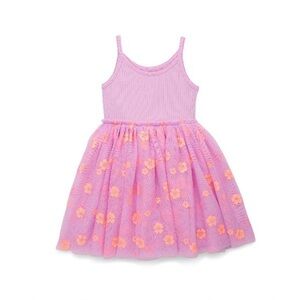 Wonder Nation Purple & Floral Tutu Dress